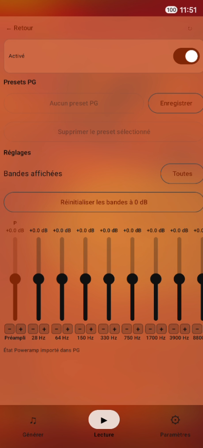 Égaliseur Poweramp