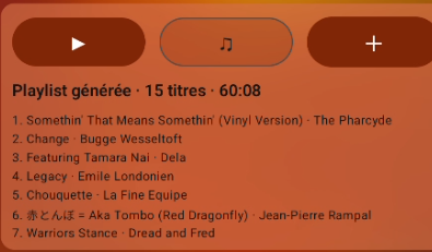 Résultat du générateur Android