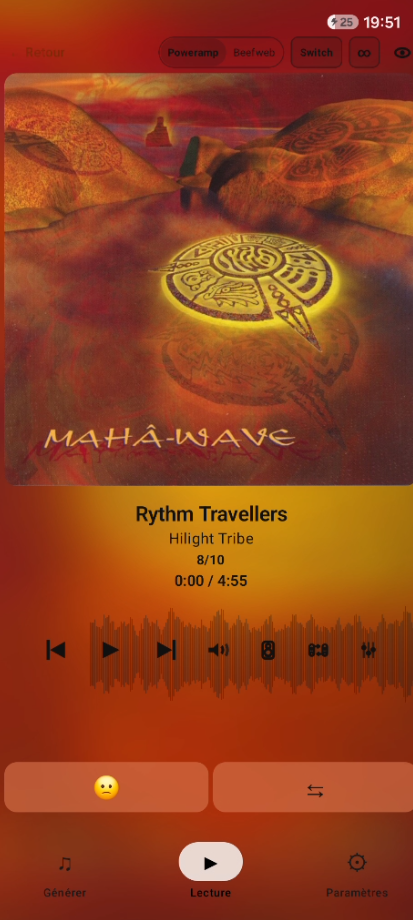 Grand lecteur Android Playlist Generator